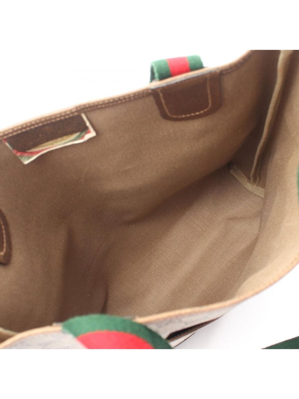 Gucci Tote Vintage Sherry Line GG Plus Beige Canvas Leather - Picture 3 of 8